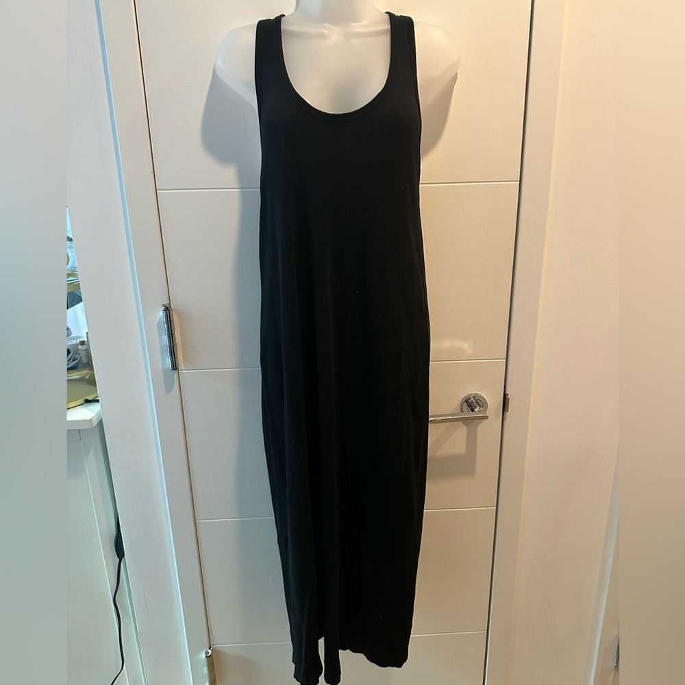 Zara Black Racerback Maxi Dress - Size Medium